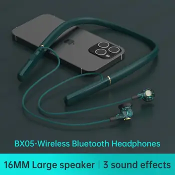 8 Darbo Valandų Žaisti Belaidžio Bx-05 Ausines, Bluetooth 5.0 Ausines Neckband Ausinės su Mic Stereo laisvų rankų įrangos Ausinių