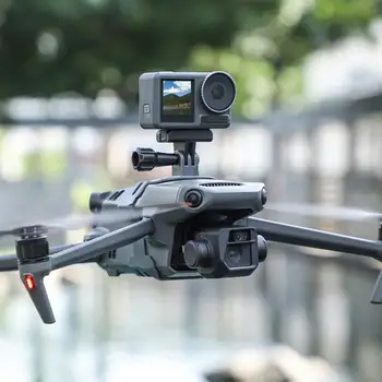 Ilgalaikis Plastiko Fotoaparato Priedai Drone Viršuje, Prožektorius, Laikiklis, Lengva Įdiegti Drone Veiksmų Kameros stovas