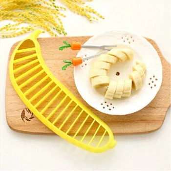 Bananų Slicer Cutter Choppe Kūrybos Supjaustyti Vaisių, Virtuvės Reikmenys, Įrankiai, Daržovių Dešros Salotos Skustukas Namuose Kepimo Įtaisus