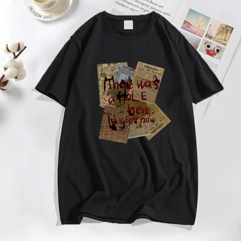 Silent Hill Marškinėliai vyrams Buvo Skylė, Čia Grafikos TShirts Moterys Žaidimas vasaros trumpomis Rankovėmis t-shirt unisex medvilnė tee футболка