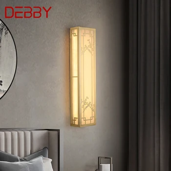 DEBBY Žalvario Sienos Šviesos diodų (LED) Šiuolaikinės Prabangos Marmuro Sconces Rungtynių Patalpų Dekoro Namų Miegamajame, Gyvenamasis Kambarys Koridorius