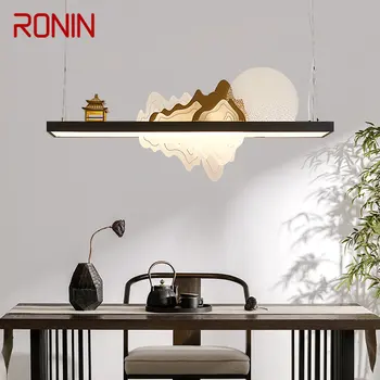 RONIN Kinų Stiliaus Pakabukas LED Lempos Creative Zen Dizainas, Kraštovaizdžio Lubų Liustra Namų Arbatos Namai Valgomojo Kambario Dekoro