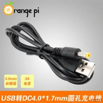 Oranžinė Pi USB maitinimo laido 5V3A usb dc4 1,7 mm Apvali skylė įkrovimo kabelis