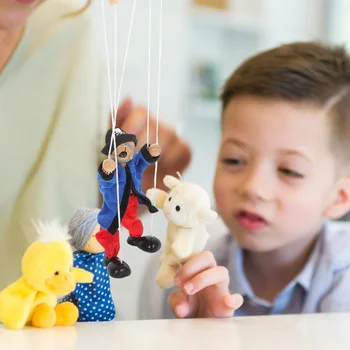 Vaikai Urmu Žaislai Marionette Žavinga Lėlės Medinių Marionečių Švietimo Žaislais Juokinga Aksomo Piratų Dekoro Vaikas