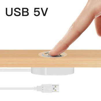 Pritemdomi Jutiklinį Jungiklį Mediniai Penetrable 25mm USB 5V LED Jutiklis šviesos Reguliatorius Belaidžio Valdymo Jungiklis Smart Home LED Šviesos Juostelės