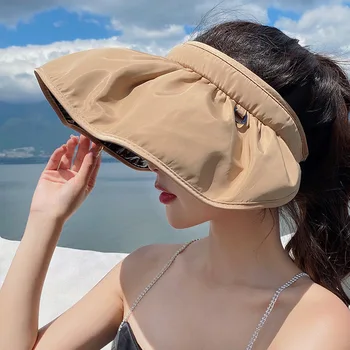 FORERUN Moterų Paplūdimio Skrybėlę UV apsauga Sun Bžūp Atspalvį Mados Kietas Sulankstomas Vasaros Lauko Skrybėlę