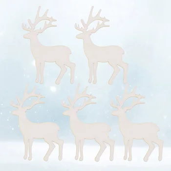 10 Vnt. Medinių Skiltelės Kalėdų Dekoracijos 