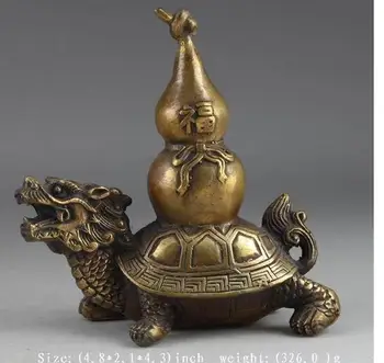 rinkti sendinto vario Parengti Senųjų amatų Žalvario Parengti rankų darbas Vario Dragon & Vėžlio Moliūgas Egzorcizmo Laimingas Statula