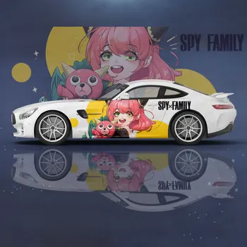 Spy × Šeimos Ania Klastotojas anime Automobilių lipdukai, universalus, didelis automobilių lipdukai dažytos modifikuotų lenktynių pusėje grafinis skausmas, automobilių lipdukai