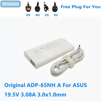 Original AC Adapteris, Įkroviklis ASUS 19.5 V 3.08 USB 5V 1A 3.0x1.0mm ADP-65NH MINI Nešiojamas Maitinimo Tiekimo