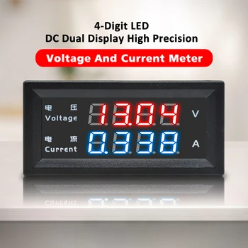 Diymore M4430 100V DC 200V 10A Elektroninių Digital Voltmeter Ammeter 0.28