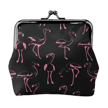Flamingas Monetos Rankinėje Mažų Bučinys-Lock Pakeisti Dėklas Sagtimi Uždarymo Sklendė, Piniginė Moterims