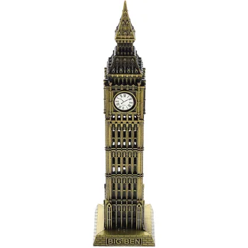 Big Benas Modelis Dervos Architektūros Dekoratyvinis Pastatas Skulptūrų Retro Žadintuvas Amatų Lydinio Kelionės