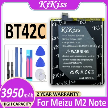 Už Meizu 3950mAh BT42C Baterija Meizu Meizy M2 Pastaba M2Note Telefono Naujausias Gaminti Aukštos Kokybės Baterija + Nemokamas Įrankiai