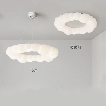 Šiaurės Creative Cloud Atspalvių Pakabukas lempos, Modernus Lubų Liustra svetainė, Miegamasis, Vaikų Kambarys Dekoro LED Lubų šviestuvas