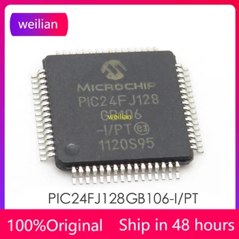 1-100 VNT PIC24FJ128GB106-I/PT SMD TQFP-64 16-bitų Mikrovaldiklis MCU-MCU Chip visiškai Naujas Originalus