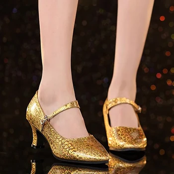 Naujas moterų lotynų šokių batai su kvadratinėmis šokių bateliai minkšti, vienintelis modernus mažas sportinių šokių bateliai