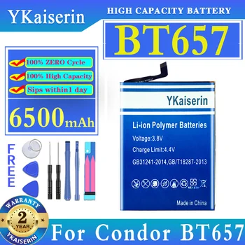 YKaiserin Baterija 6500mAh Condor BT657 Mobiliojo Telefono Baterijas