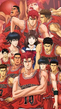 5x7FT Asmeninį vidurinės Mokyklos Krepšinio Komanda Slam Dunk Manga Užsakymą Foto Studija Fonas Fonas Vinilo 220cm x 150cm