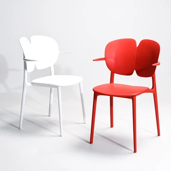 Plastikinės Lauko Šiaurės Valgomojo Kėdės Akcentu Virtuvės, Biuro Prabanga Kambarį Kėdės Dizaineris Šiuolaikinės Sillas Namų Baldai WKDC