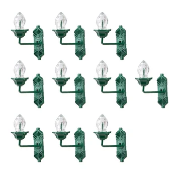 10 VNT Tipo Sienų apšvietimo Miniatiūrinės Scenos Lempos Senovinių Žibintų Liustra Smėlio Lentelės Išdėstymas Dekoro Plastikiniai Modelis Micro LED