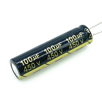 10vnt/daug 100UF 450v 100UF aliuminio elektrolitinių kondensatorių dydis 13*50 20%