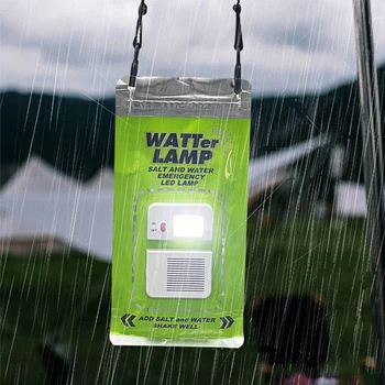 1-3PCS Druska Vandens, LED Lempos, Lauko Kempingas Naktį Žvejybos Lempos Vandeniui Nešiojamų Energijos Taupymo Avarinės Lempos Kelionės Reikmenys
