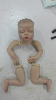 Atgimsta Baigė Dažytos Lėlės Rinkinys Su Įsišaknijusi Blakstienos Be Audinys Kūno Nesurinkti Reborn Baby Doll Dalys 