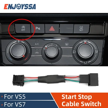 Auto Start Stop Canceller VW Jetta VS5 VS7 Automatinis sustabdymas Variklio paleidimas Sistemos Išjungimo Prietaisas Valdymo Jutiklį Prijunkite Kabelį