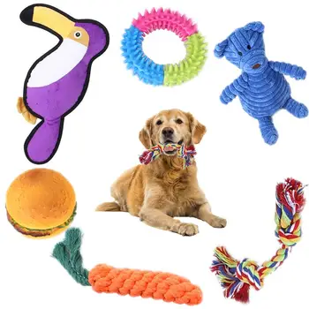 6PCS/Set šunelis Žaislas Kramtyti Žaislus Mažas Vidutinis Didelis Šunims Šunų Žaislai Naminių Reikmenys Šuniuką Kramtyti Žaislas Mokymo Žaislai