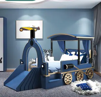 Custom vaikų Kūrybos medžio masyvo traukinio berniukas mergaitė lova vaikas lova