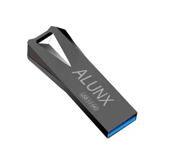 ALUNX USB 3.0 Pendrive 64Gb Atminties kortelė 32 gb, 4 gb Metalinė Usb atmintinė 128 gb Pen Ratai 64 Gb, 8 gb Usb atmintinė 16 Gb