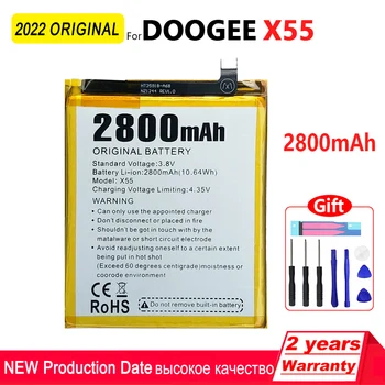 100% Originalus 2800mAh X 55 Telefono Baterija DOOGEE X55 Aukštos kokybės elementus Su Įrankiais+Sekimo Numerį