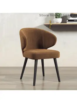 Nordic Light Luxury Valgomojo Kėdės Namuose, Valgomasis, Laisvalaikio Kėdė Šiuolaikinės Paprasta Bendrosios Geležies Atgal Kėdė, Ju Raudona Kėdė Padažu