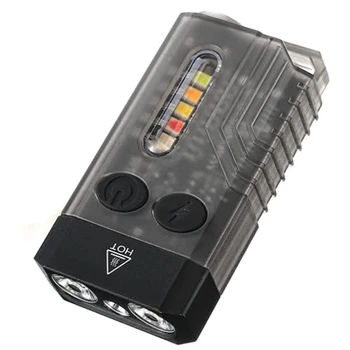 Keychain Žibintuvėlis LED Žibintuvėlis 13 Šviesos Režimai 1000 Aukštos Liumenų IPX4 Mini Žibintuvėlis