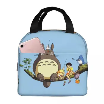 Mano Kaimynas Totoro Pietūs Krepšiai Nešiojamų Izoliuoti Aušintuvas Krepšiai Studio Ghibli Šilumos Šalto Maisto Iškylą Nešti Moterims, Vaikams