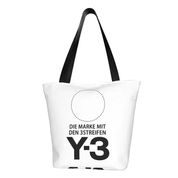 Mados Spausdinti Yohji Yamamoto Nešti Pirkinių Krepšys Daugkartinio Naudojimo Drobės Shopper Peties Rankinę