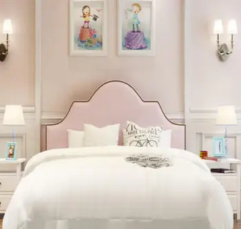 Miegamojo Baldai Amerikos medžiaga lova Rožinė Princesė lova paprastas Modernus ekstravagantiška Mergina audiniu lova