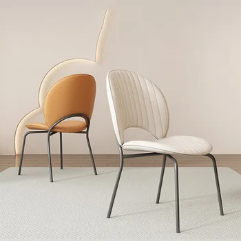 Prabanga Valgomojo Kėdės Nordic Dizainas, Odinis Atskirų Nešiojamų Valgomasis Kėdė Ergonomiškas Sodo Poltrona Baldai MQ50CY