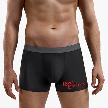 Vyrai Kelnaitės Hipster Minkštas Royal Enfields Ultra Plonas Ledas Šilko Kelnaitės Vientisų Spalvų Aikštėje Liemens Kelnaitės Boxer Shorts Mens pardavimas