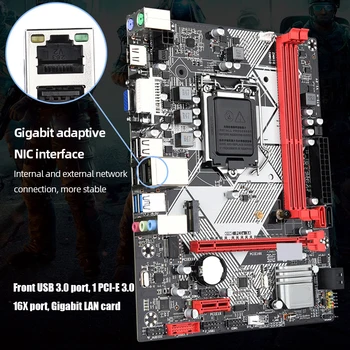 LGA-1155CPU Mainboard USB3.0 SATA3.0 Kompiuterio Plokštę DDR3*2 Atminties PCI-E3.0 16X 16GB Maxi Kasybos Valdybos KOMPIUTERIO Priedų