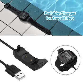 1m Greitas USB Įkrovimo Kabelis Smart Žiūrėti Įkroviklis, Įrenginio Huami Amazfit Neo