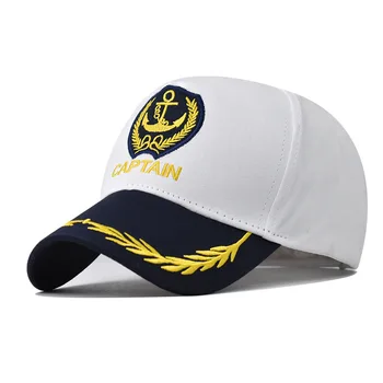 Europos ir Amerikos karinis jūrų Laivynas Beisbolo kepuraitę Baltos spalvos Beisbolo kepuraitę Visą sezoną Bendrojo Skrybėlę Vyrų ir Moterų Retro karinio jūrų Laivyno Kapitonas Etiketas