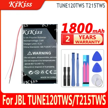 1800mAh KiKiss 100% Nauja Baterija JBL TUNE120TWS/T215TWS Skaitmeninis Baterijos