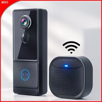 MR03 Pažangaus Belaidžio ryšio Vaizdo Doorbell Standartas Dingdong Mašina Įkraunama 2K Mažo galingumo Bevielio Tinklo Anti-Griovimo Signalizacijos