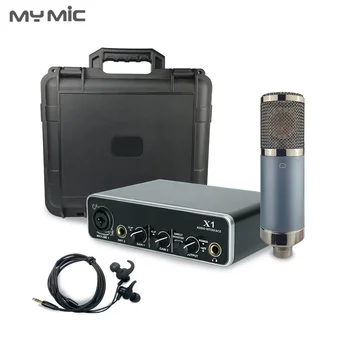 MX21 Gera mikrofonai muzikos studija įrašymo įranga profesinės pilnas komplektas garso kortelės, ausinių Priedai nešiojamas kompiuteris