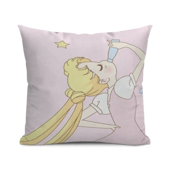 Japanese-Lovely-Anime-Cartoon-Sailor-Moon-Pillowcase-Pink-Sweet-Cushion-Cover-Living-Room-Sofa-25x25~70x70CM