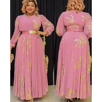 Afrikos Maxi Suknelės Moterims Plus Size Vakaro Šalis, Ilga Suknelė Afrikos Drabužių Elegantiškas Kaftan Musulmonų Šifono Suknelė afrikos