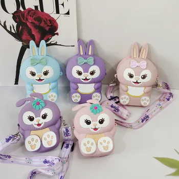 Naujausias Kawaii Rabbit Žaislas, Anime Ir Animacinių Filmų Mielas Pliušinis Triušis Mergina Pečių Maišą Gimtadienio Dovana Mobiliojo Krepšys