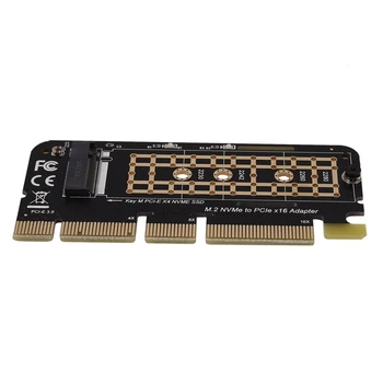 M. 2 Nvme SSD Su PCI-E X16 Konverteris Kortelės NGFF M-Key M. 2 Pcie PCI-Express X4/X8/X16 HDD Kietojo Disko Kietojo Disko Adapteris Kortelės